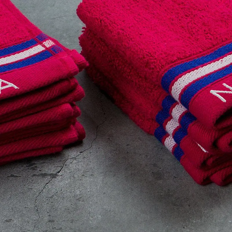 Nautica Dove Down Cotton Face Towel (Burgundy) - Set Of Eight media 5
