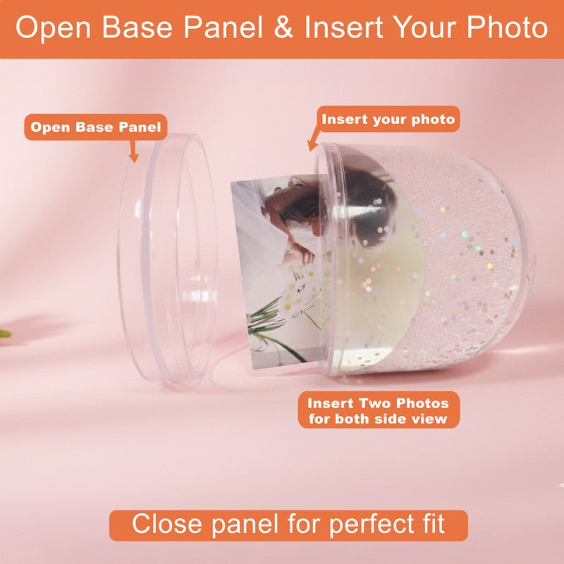 Romantic Glitter Dome Acrylic Photo Frame - Silver media 4