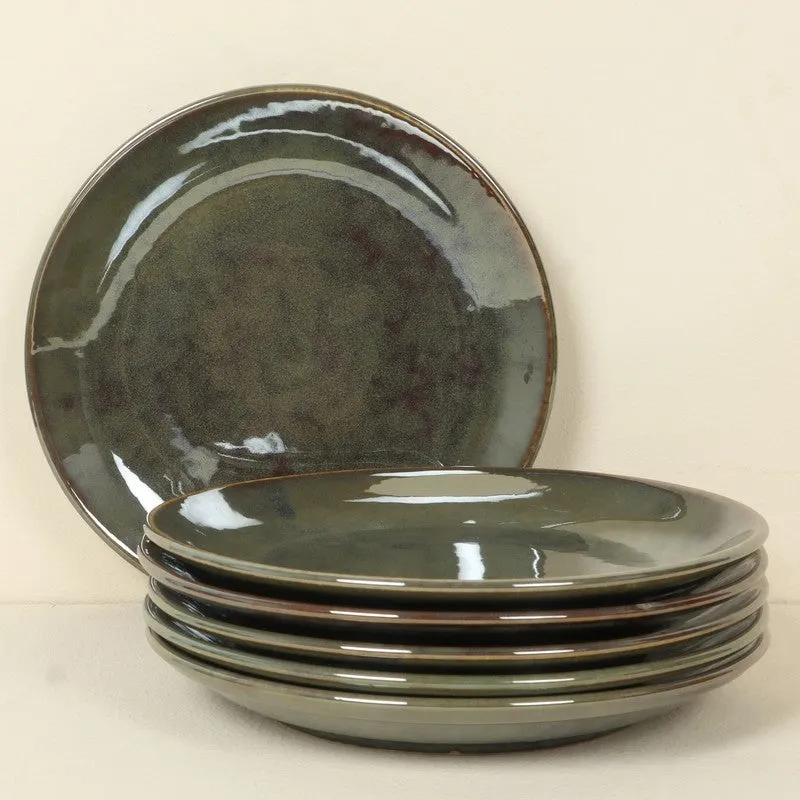 PlateMate Ceramic Quarter Plate (Olive Green) - Set Of Six media 4