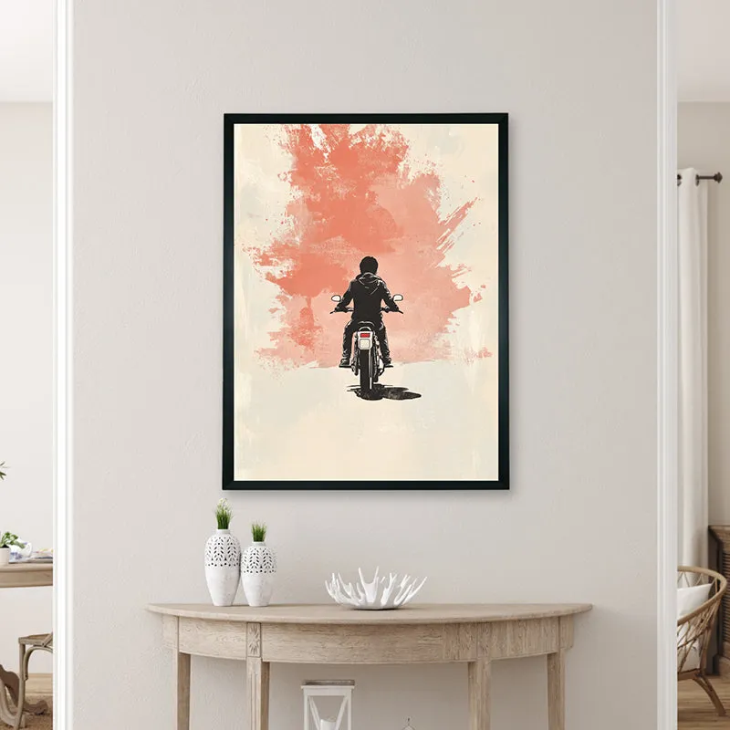 Rider Silhouette Wall Art With Resin Frame media 4
