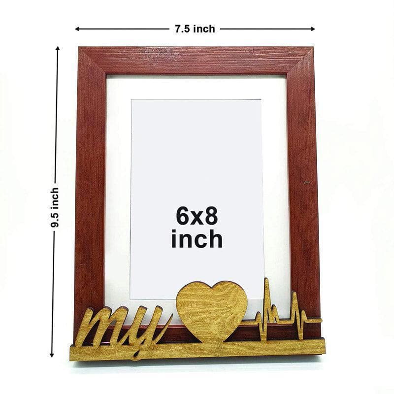 Valentine Heartbeat Photo Frame - Brown media 4