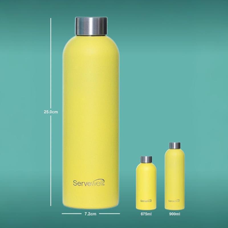 Steel Elegance Elixir Bottle (900 mL) - Lemon Yellow media 5