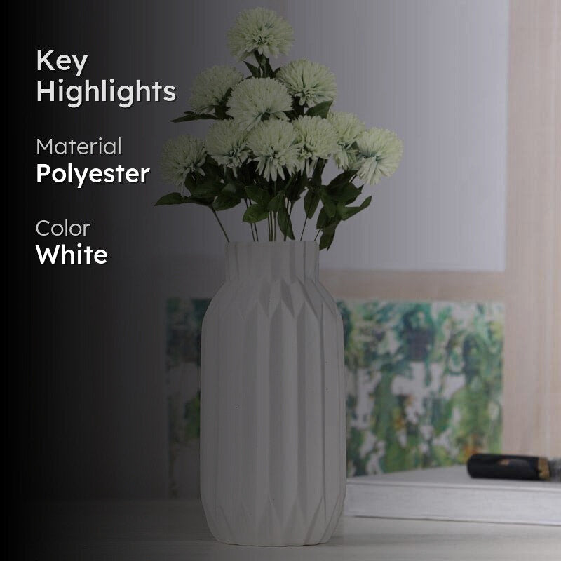 Faux Ja Dank Chrysanthemum Bunch - White media 2