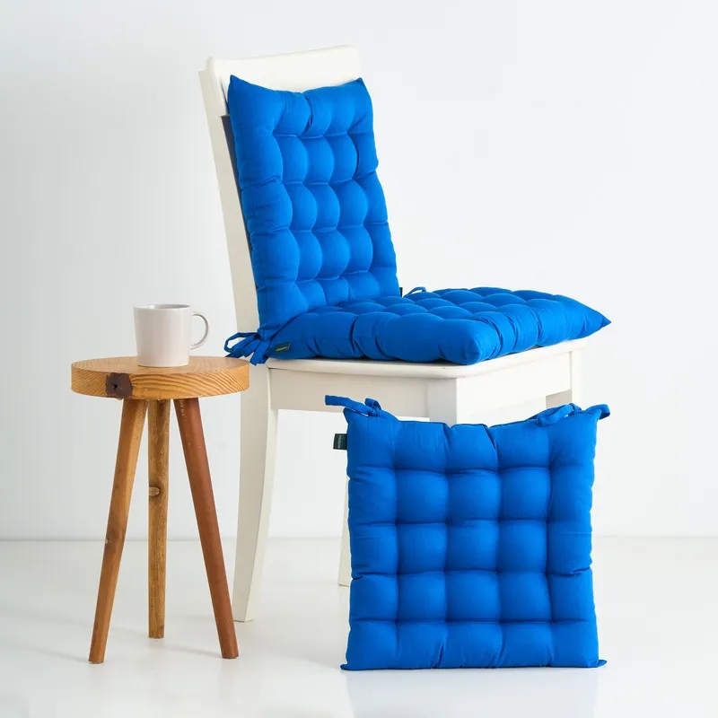 Savra Chair Pad (Blue) - Set Of Three media 1