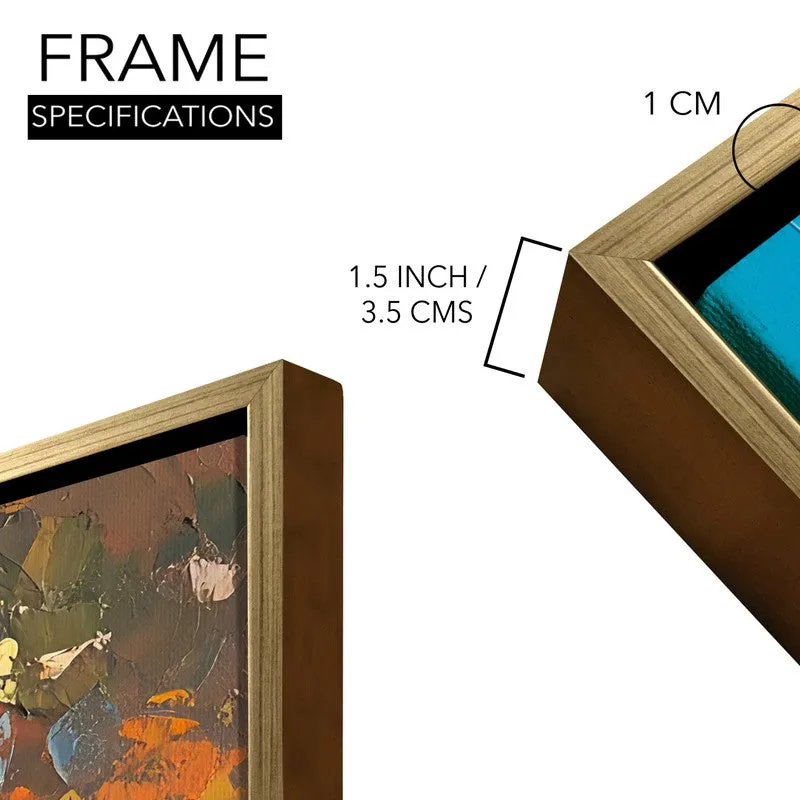 Summer Walk Canvas Wall Painting With Frame media 8