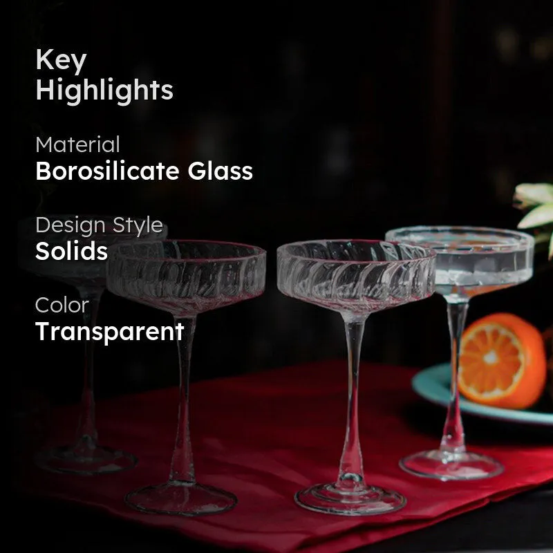 Classic Rose Wine Glasses(170 mL) - Set Of Four media 2