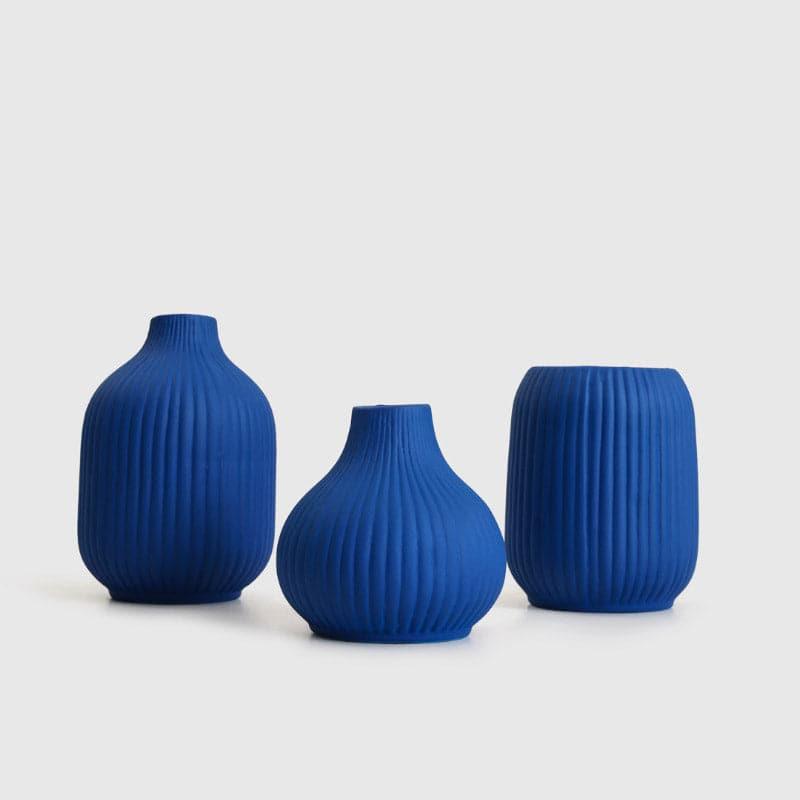 Bisto Vase (Blue) -Set Of Three media 3