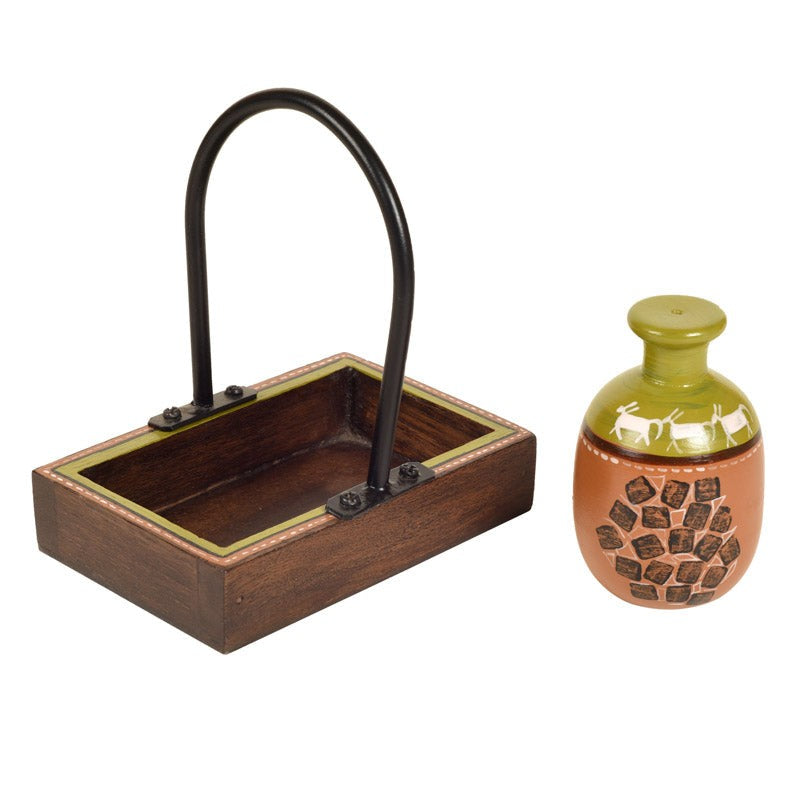 Hoshi Salt & Pepper Shaker With Tray (80 mL Each) - Three Piece Set media 6