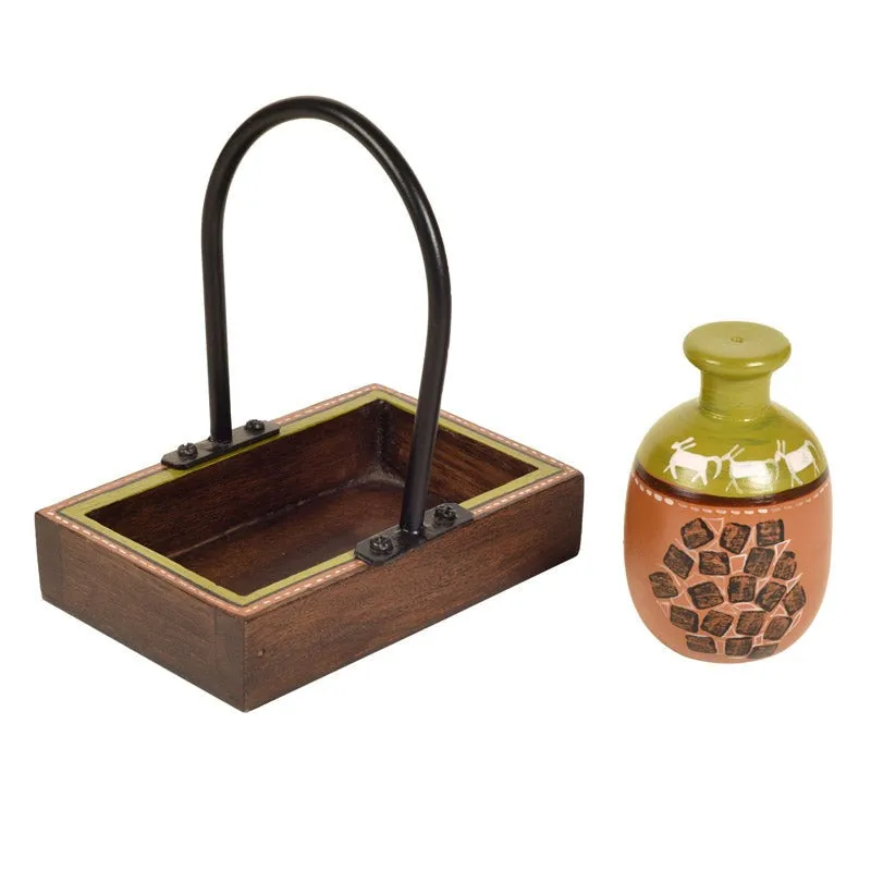 Hoshi Salt & Pepper Shaker With Tray (80 mL Each) - Three Piece Set media 6