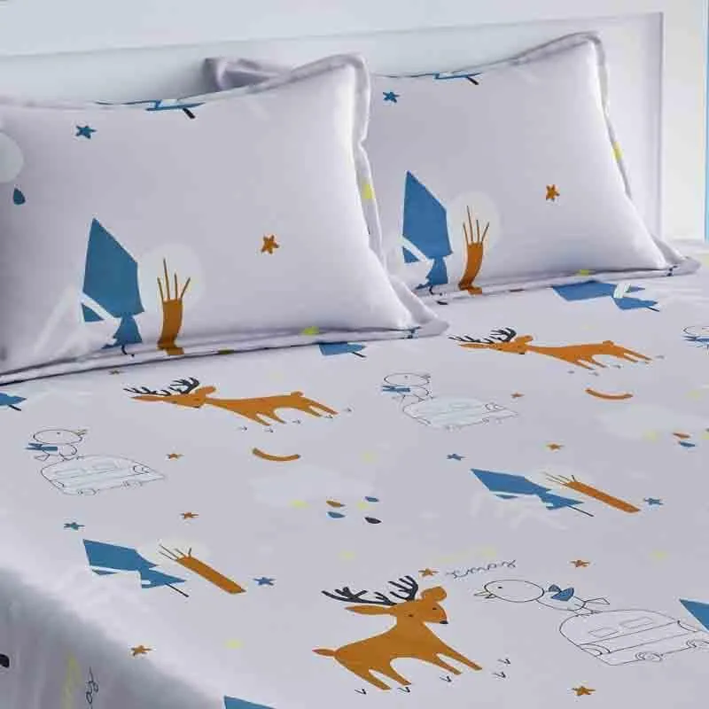 The Frosty Days Cotton Bedsheet - 210 TC media 5