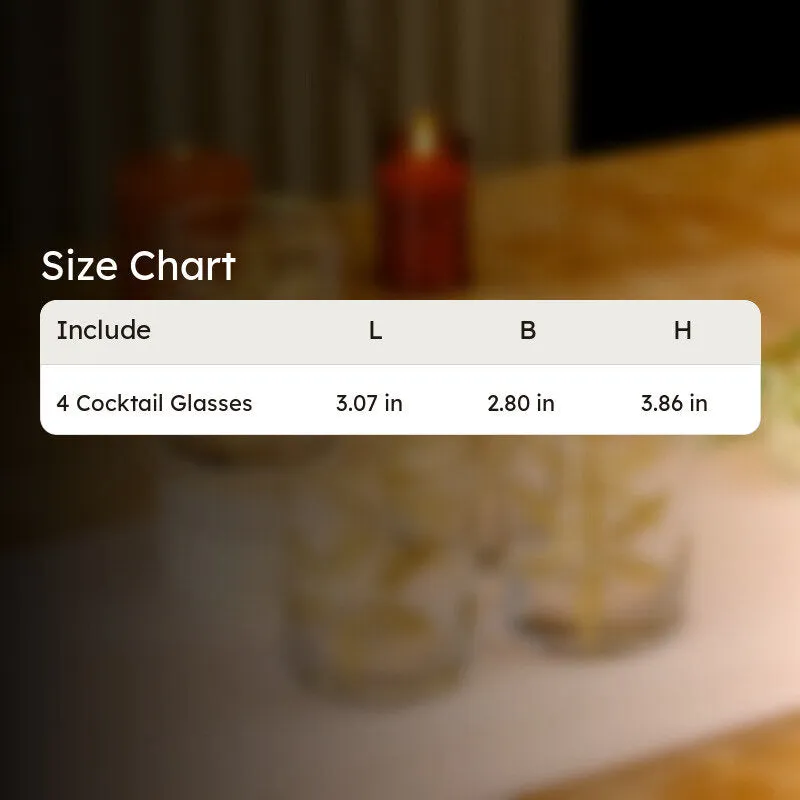 Luxe Sip  Cocktail Glasses (450 mL Each) - Set of Four media 7