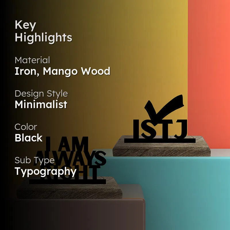 Resolute ISTJ Showpiece - Set Of Two media 2