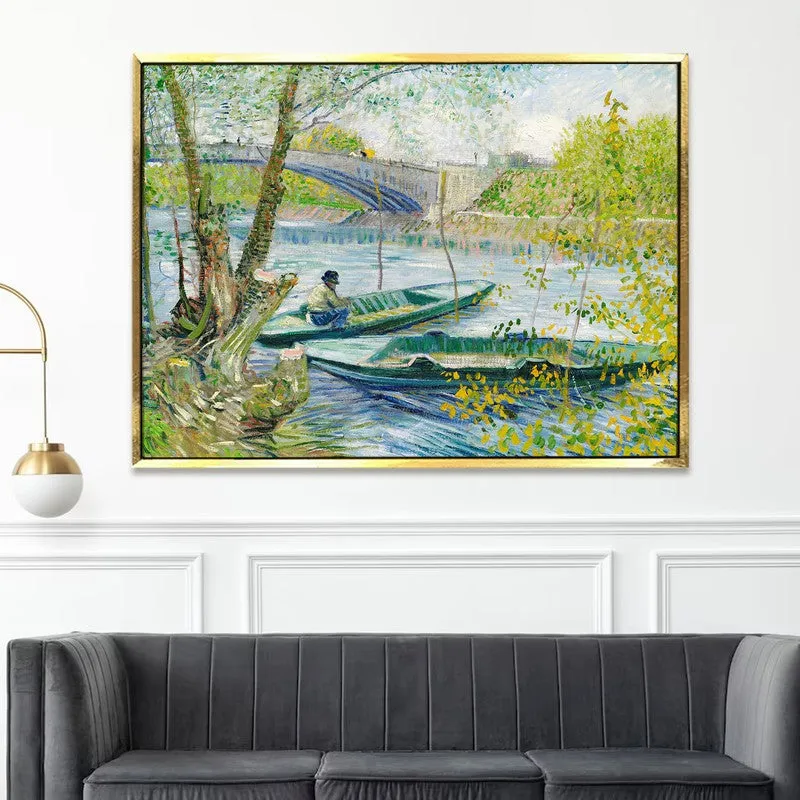 Fishing Boats Canvas Wall Painting With Frame media 5
