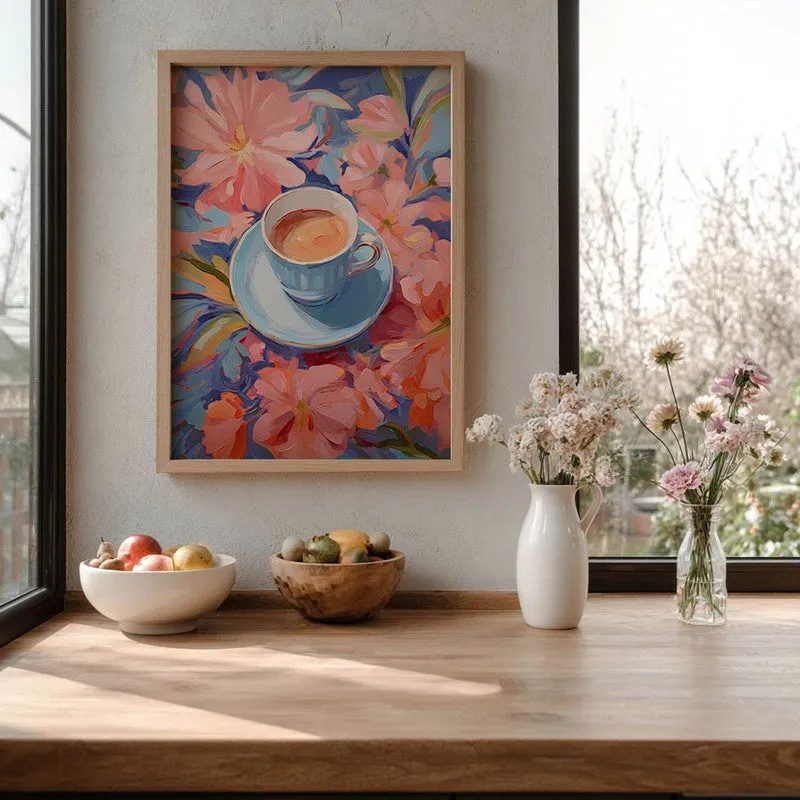 Floral Brewery Archival Canvas Wall Art - Brown media 6