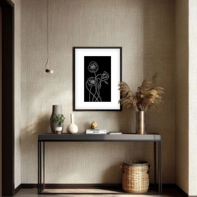 Dark Garden Canvas Wall Painting With Black Frame media 3