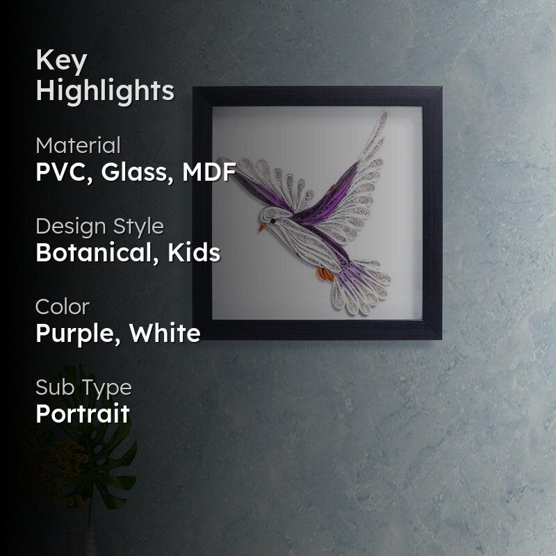 Dove Flight Handcrafted Wall Art - Black media 2