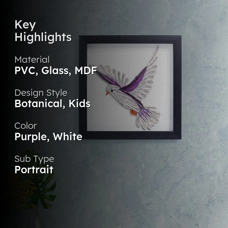 Dove Flight Handcrafted Wall Art - Black media 2