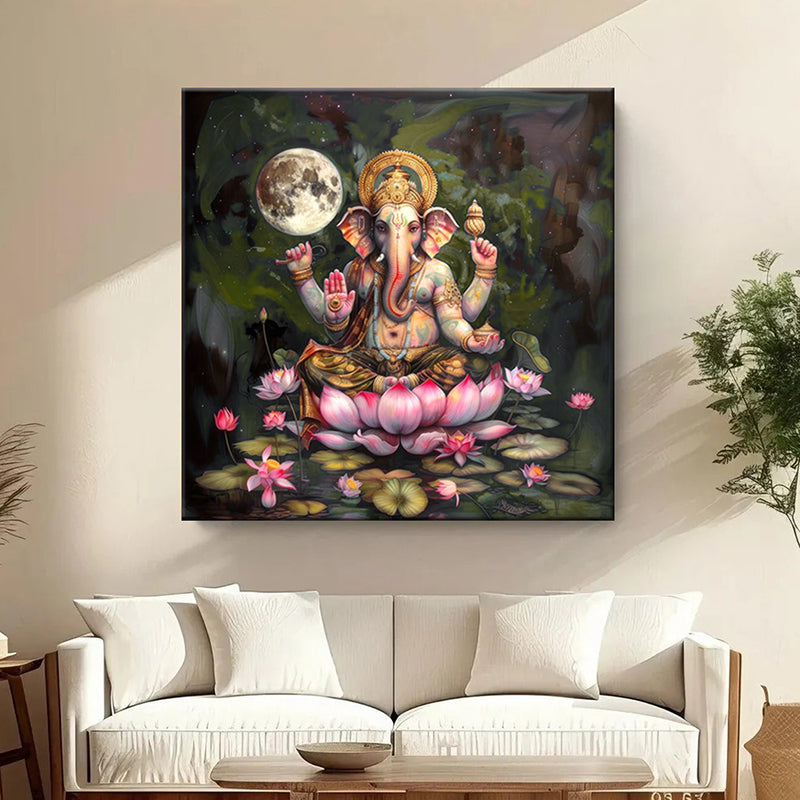 Ganapathi Raya Wall Painting