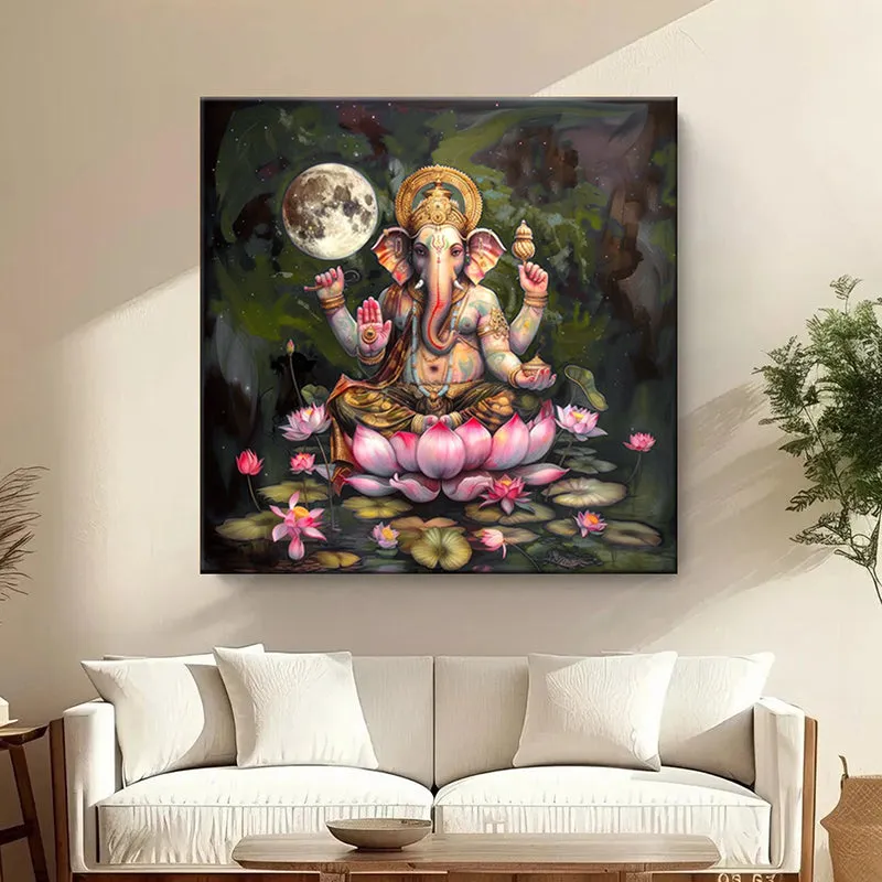 Ganapathi Raya Wall Painting media 1