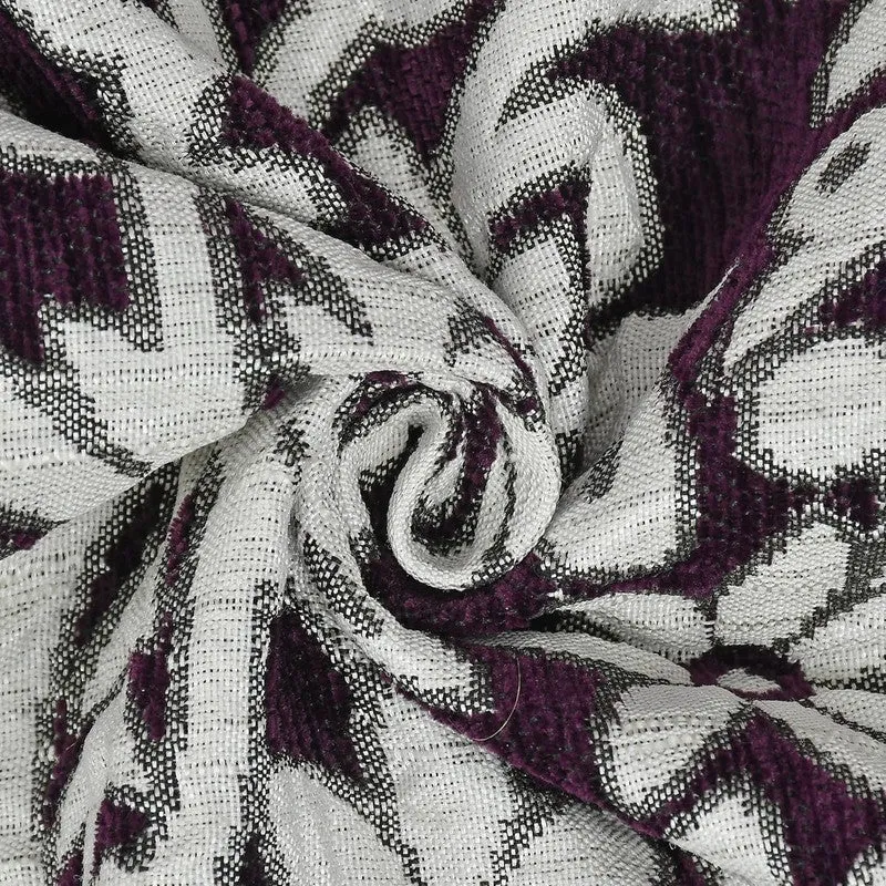 Petal Bliss Cotton Chenille Table Cover - Purple - 5