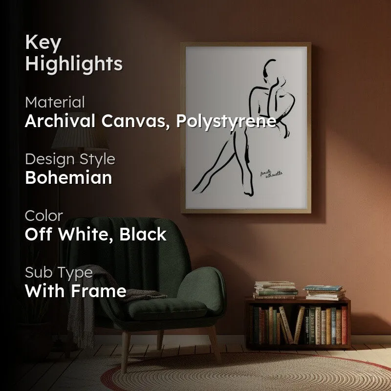 Unfolded Ease Canvas Wall Painting With Brown Frame media 2