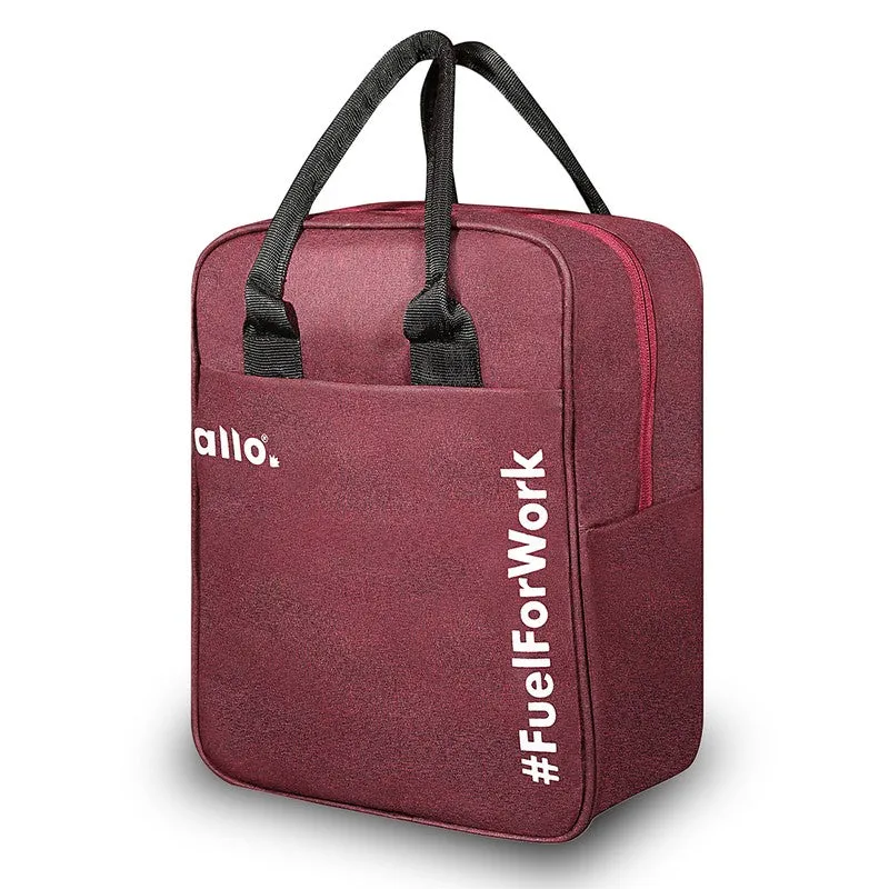 Unira Polyester Lunch Bag - Maroon media 3