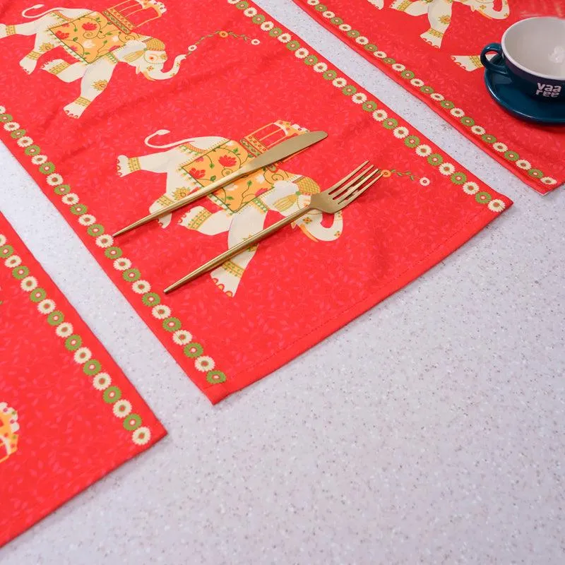 Tusker Parade Table Runner & Placemat - Seven Piece Set media 1
