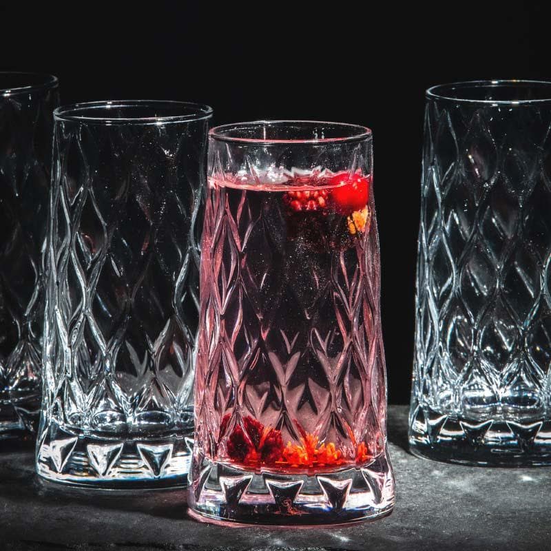 Pasabahce Foliage Whiskey Glass (345 mL) - Set Of Four media 3