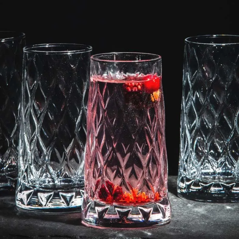 Pasabahce Foliage Whiskey Glass (345 mL) - Set Of Four media 3