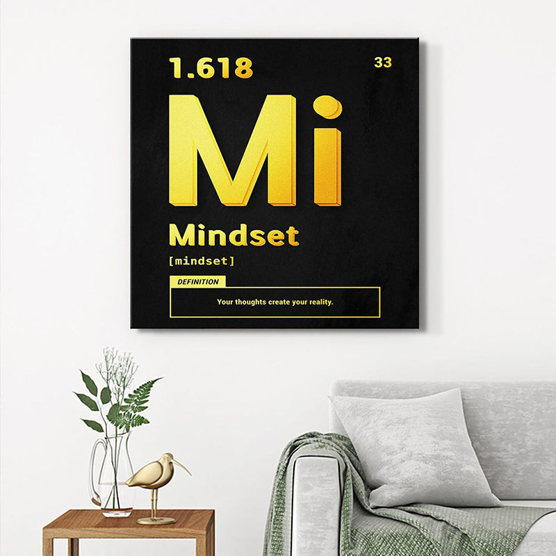 Mindset Typography Wall Painting