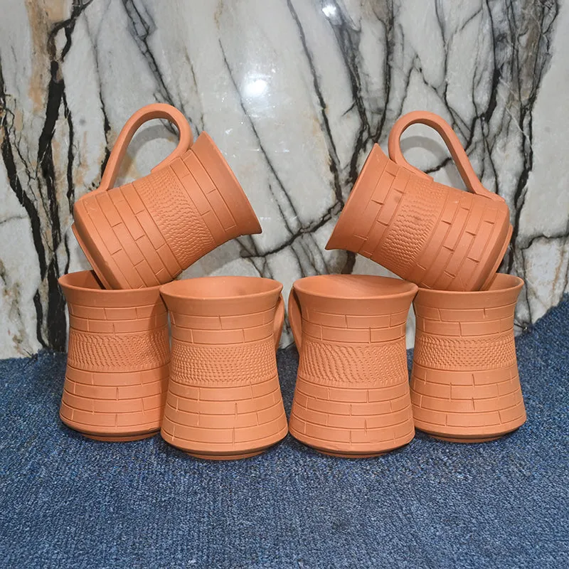 Kaivalya Terracotta Coffee Mug (250 mL Each) - Set of Two media 6