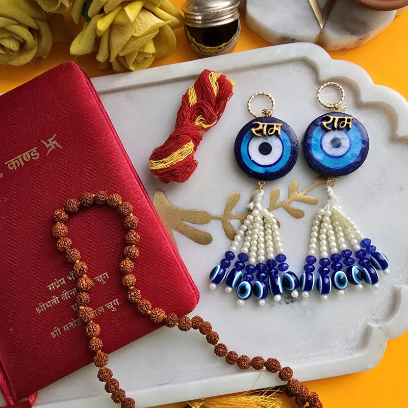 Evil Eye Handcrafted Latkan - Set Of Two media 4