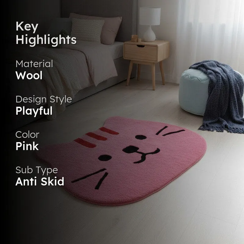 Meow Wool Carpet - Pink media 2