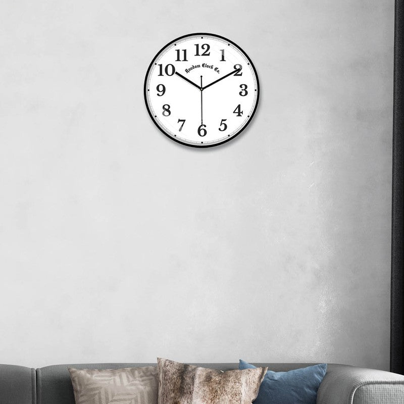 Numora Premium Silent Sweep Wall Clock - Black