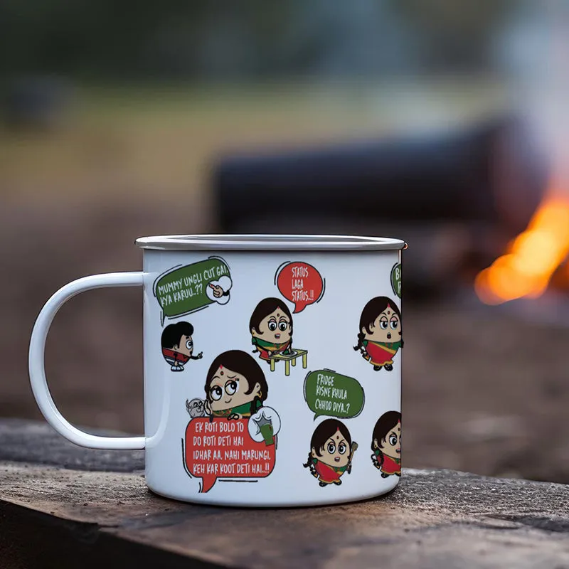 Desi Mom Life Steel Coffee Mug (250 mL) media 3