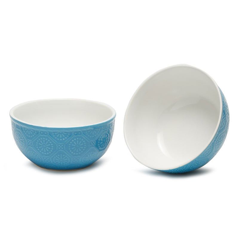 Cuppa Serving Bowl (Blue,600 mL) - Set Of Two media 4