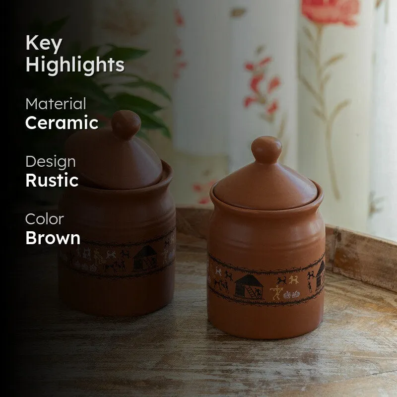 Liora Haven Ceramic Jar (250 mL) - Set Of Two media 2