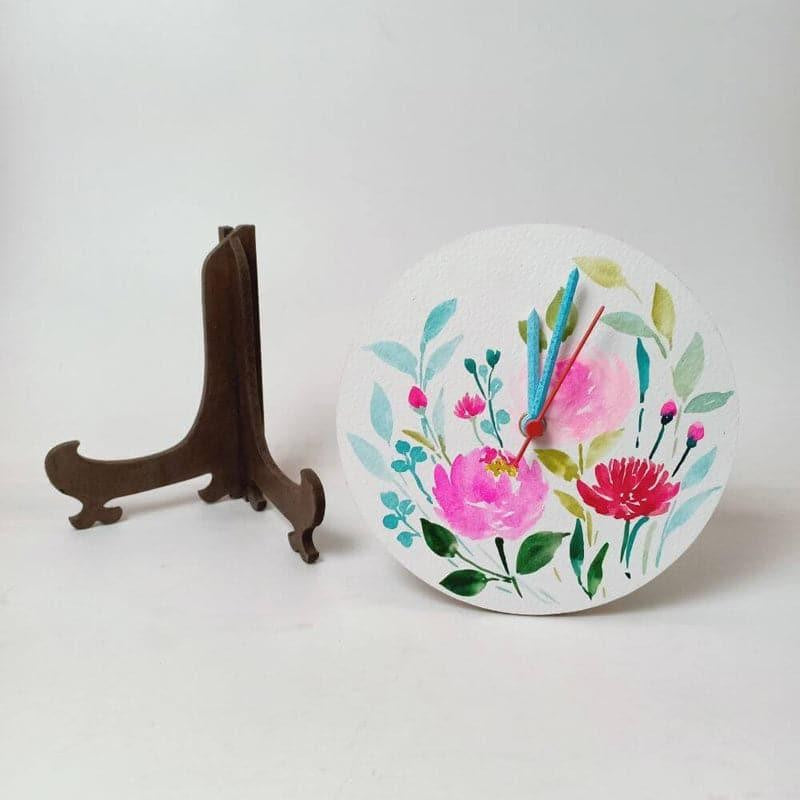 Larco Blossom Handpainted Table Clock media 4