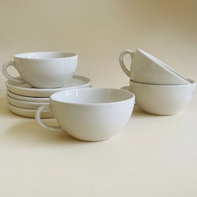 Lunar Brew Cup & Saucer (240 mL Each) - Set of Four media 4