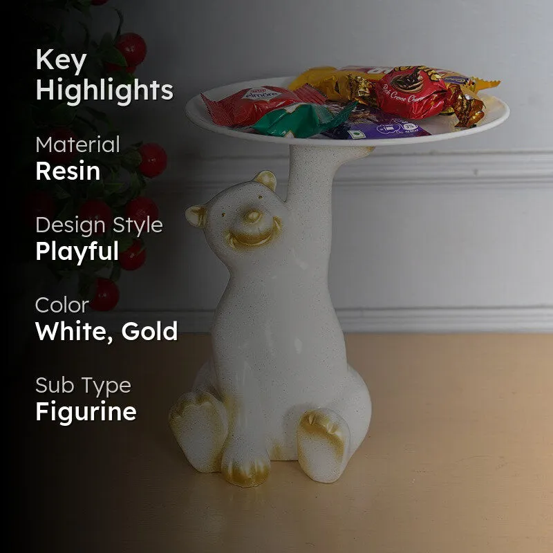 Charming White Rabbit Candle Holder media 2