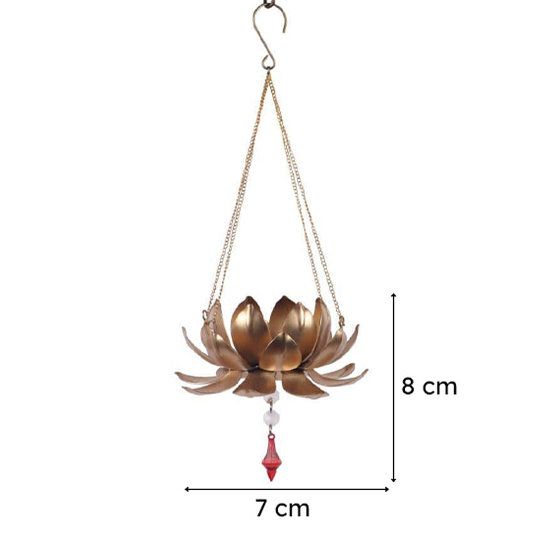 Kamal Bloom Hanging Tealight Candle Holder media 6