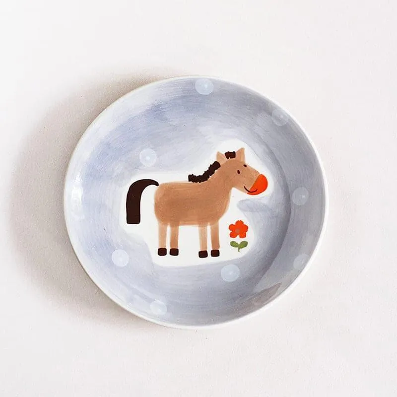 Quirky Farm Handpainted Wall Plate - Horse media 3