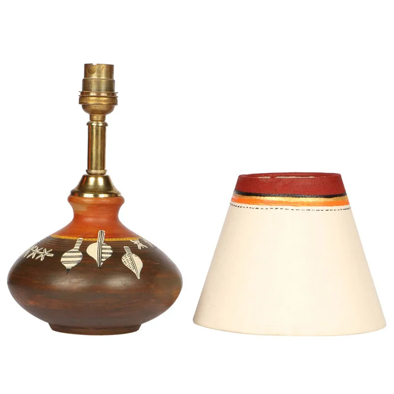 Ruba Handcrafted Terracotta Table Lamp - Multicolor media 4