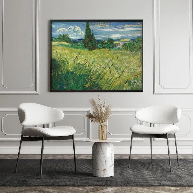 Green Field By Vincent Van Gogh - Black Frame media 5