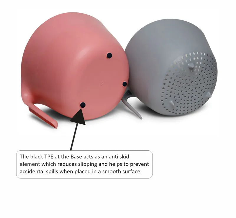 Seana 2-in-1 Detachable Strainer With Bowl - Pink media 5