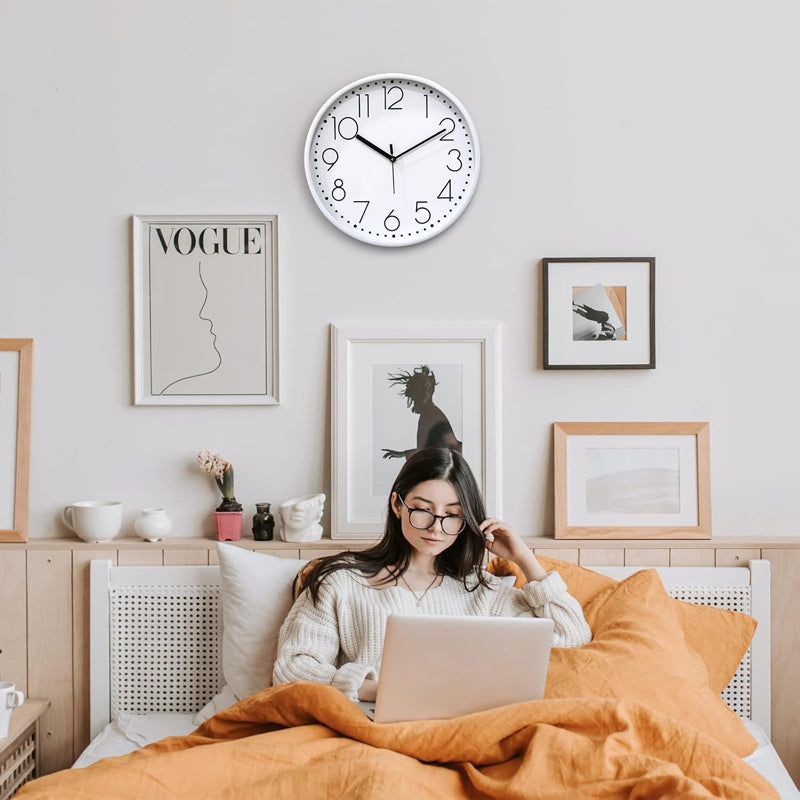 Tynox Analog Wall Clock - White media 4