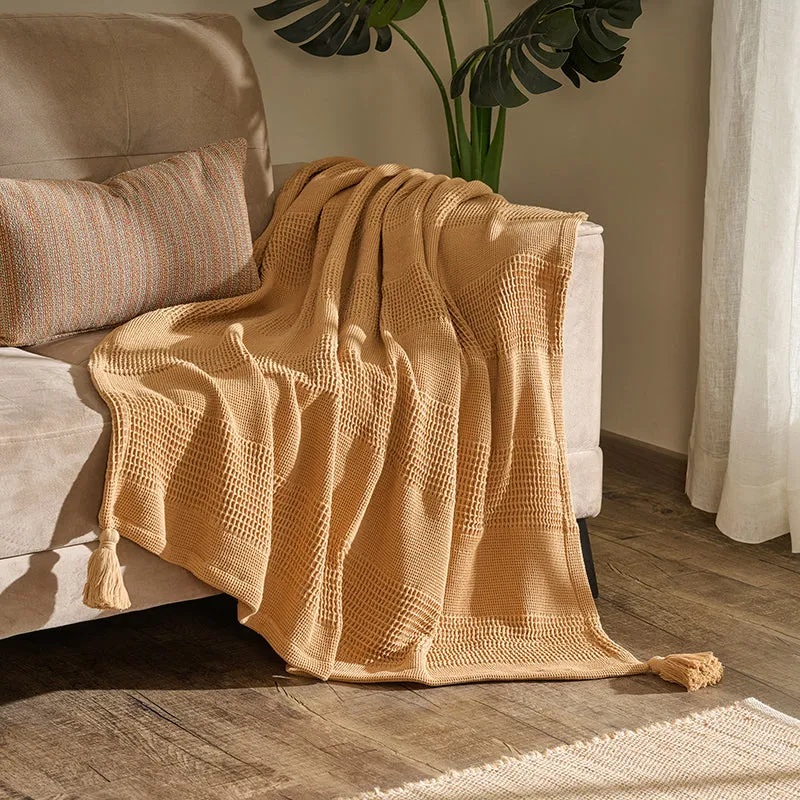 Cozyra Cotton Throw - Beige media 1