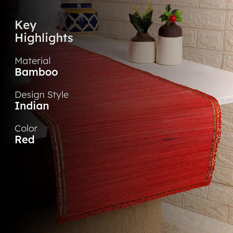 Eco Sip Bamboo Table Runner - Red media 2