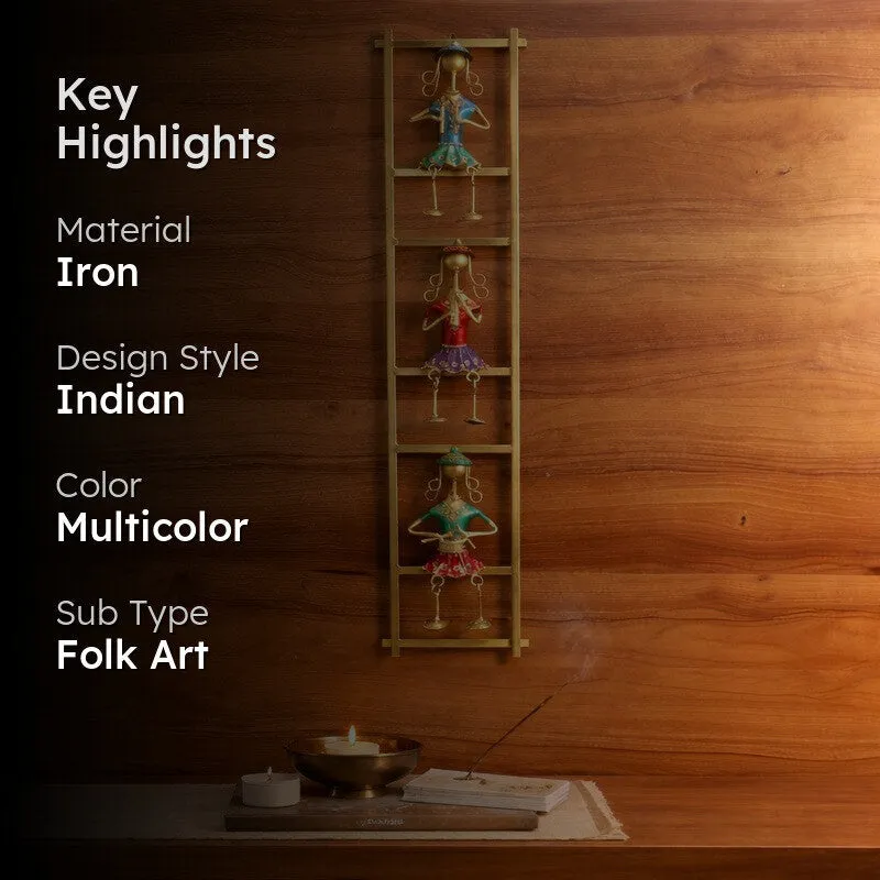 Musician Ladies Ladder Iron Wall Accents media 2