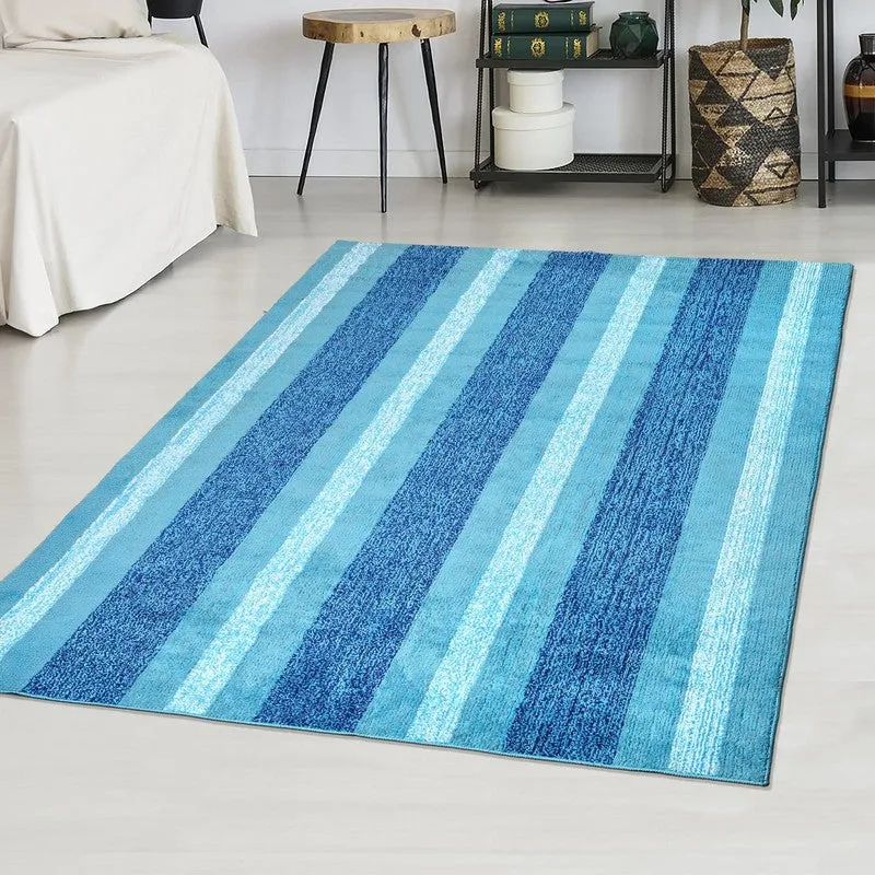 Line Tuft Anti Slip Carpet - Blue media 5